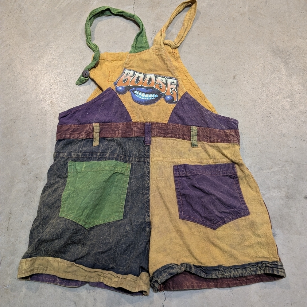 VTG Jayli Hippie Overalls Women's M Colorful Handmade - Picture 5 of 5
